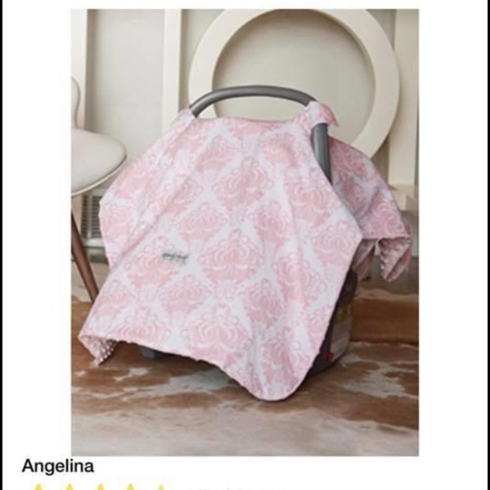 Set of 2 Car Seat Canopies Muslin Mink